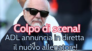 Aurelio De Laurentiis annuncia Oronzo Caná come nuovo allenatore del Napoli [upl. by Silvers]