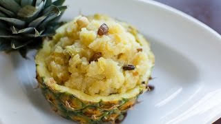 Pineapple Kesari bath  ಪೈನಾಪಲ್ ಕೇಸರಿ  ಅನಾನಾಸ್ ಕೇಸರಿ  pineapple suji halva [upl. by Aiekram388]