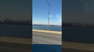 Megabus goes over Burlington Bridge [upl. by Tniassuot]