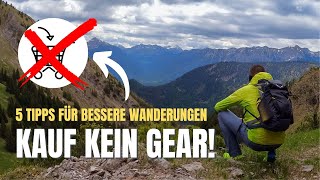 Wandern für Anfänger  DAFÜR brauchst du keine teure Ausrüstung [upl. by Cud455]