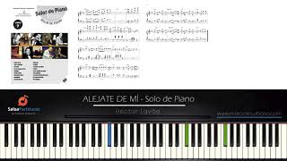 ALEJATE DE MI Hector lavoe Solo de Piano  VIDEO TUTORIAL  Salsa Piano [upl. by Zug]