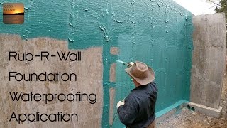 RubRWall Foundation Waterproofing Application [upl. by Annodam]