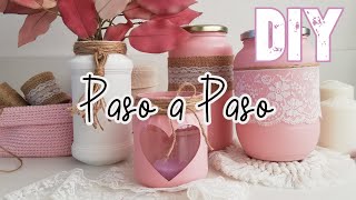 DIY 𓇼 BOTES de CRISTAL 𓇼 Paso a Paso ┃DECORACIÓN [upl. by Ettennal490]