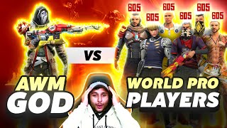 Awm God 🛑❓vs World Pro Players 😵‍💫 Garena Free Fire [upl. by Taddeo]