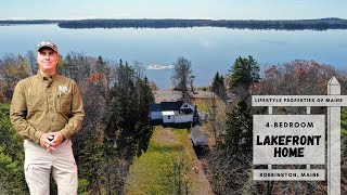 4Bedroom Home with Lake Frontage  Maine Real Estate [upl. by Marduk]