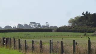 Sonerai 1 SS WHITE KNIGHT Landing Stratford Aerodrome Taranaki NZ [upl. by Ahsimac]