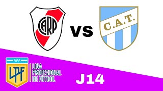 River Plate 41 Atlético Tucumán en vivo LIGA PROFESIONAL ARGENTINA Jornada 14 [upl. by Aicirtel544]