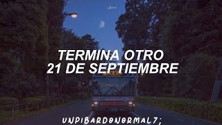 Termina otro 21 de septiembre  21 De septiembre  Cuarteto de Nos Lyrics [upl. by Annalee965]