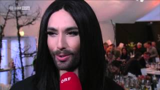 Conchita Wurst  Eröffnung Skiflug WM Kulm 1412016 [upl. by Kcirrag]