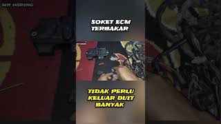 Soket ecm motor beat meleleh parah ecm kongslet [upl. by Nisior]