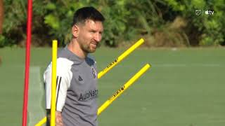 Lionel Messi takes part in 1st Inter Miami training session [upl. by Ivett]