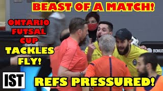 Futsal INFERNO🔥 Tackles Fly MASSIVE Goal Dispute Plenty Cards Razor SHARP Saves amp GOALS [upl. by Alehc]