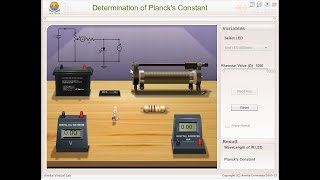 DETERMINATION OF PLANCK CONSTANT VIRTUALLY [upl. by Selin]