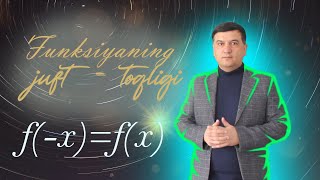 5 Funksiyaning aniqlanish sohasi Funksiyaning juft  toqligi Algebra 9 sinf [upl. by Antonius]