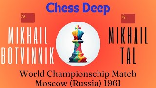 Mikhail Botvinnik vs Mikhail Tal World Championship Match Moscow Russia 1961 [upl. by Hunt]