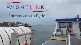 Wightlink  Wight Ryder 1 Catamaran  Portsmouth to Ryde [upl. by Traver535]