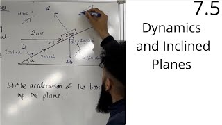 Edexcel A Level Maths 75 Dynamics and Inclines Planes [upl. by Neras]