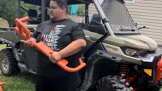 2023 Can Am Defender Max XMR step by step install instructions for superatv tree kickers nerf bars [upl. by Anoj701]