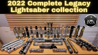 Complete Legacy Lightsaber collection 2022 [upl. by Hctub790]