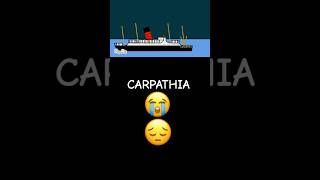 Carpathia 😭😔  carpathia titanicshero titanic animation [upl. by Fagaly]