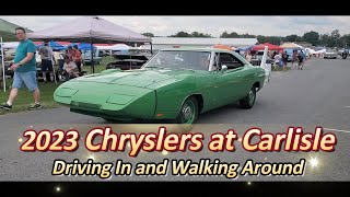 2023 Chryslers at Carlisle Chrysler Nationals Driving In and Walking Around moparaddicts mopar [upl. by Scherman]