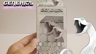 Unboxing Generics TCG Series 1 Booster Kit  Potent White Viper themed box [upl. by Donall]