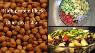 Black chickpea saladHigh protein saladkala channa salad [upl. by Berliner]