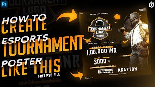 How To Create Professional Esports Tournament Poster In Photoshop 2  FriveStudios [upl. by Wertz]