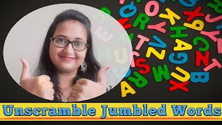 Learn Unscramble Words  How To Unscramble The Jumbled Words [upl. by Cichocki]