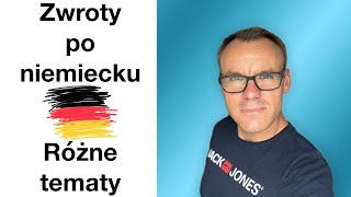 🇩🇪🇵🇱 Zwroty po niemiecku Jedzenie praca przedszkole u lekarza w sklepie [upl. by Kylila]