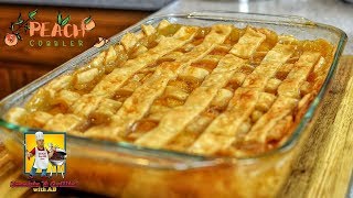 Peach Cobbler  Peach Cobbler Recipe [upl. by Aleedis]