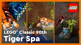 Majestic Tiger Spa Day  LEGO® Creator Oddly Satisfying 90th Shorts [upl. by Norford]