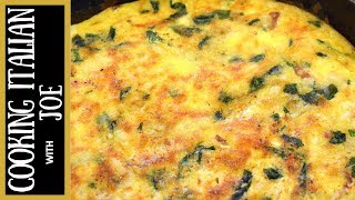 Italian Style Frittata  Cooking Italian with Joe [upl. by Nich]