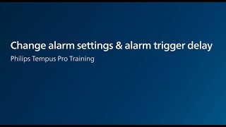 Tempus Pro Change Alarm Settings amp Alarm Trigger Delay [upl. by Amadeo]