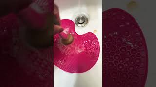 Face wash to clean makeup brushes music edm fy cleaning makeup shortsvideo shorts [upl. by Fantasia665]