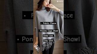 Winter Poncho Cape shortsfeed [upl. by Bissell]