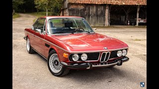 BMW 30 CSi  1975 Factory AC 025 Granat Red Matching s  Oldenzaal Classics [upl. by Atnuahs]