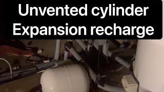 Unvented cylinder expansion vessel recharge [upl. by Ranzini34]