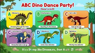 Learn the Alphabet with Dinosaurs 🦕 ABC Dino Dance Fun Stomp Roar and Learn Letters music [upl. by Nami147]