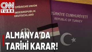 Almanyada Türklere 21 Yıl Sonra Çifte Vatandaşlık İşte Yürürlüğe Gireceği Tarih [upl. by Pul587]