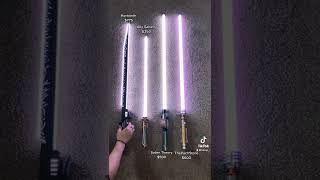 White Lightsaber Comparison [upl. by Niram]