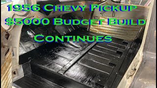 Swap meet scores and like new floors 1956 Chevy Pickup 5000 budget build work continues [upl. by Klara721]