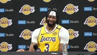 Anthony Davis at Lakers Media Day [upl. by Sumetra]