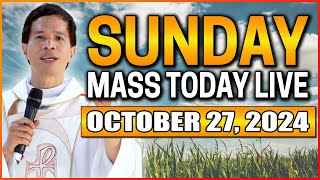 SUNDAY FILIPINO ONLINE LIVE MASS TODAY  OCTOBER 27 2024  FR FIDEL ROURA [upl. by Harehs]