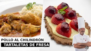 POLLO al CHILINDRÓN – TARTALETAS de FRESA  Cocina Abierta de Karlos Arguiñano [upl. by Earehc]