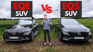 Mercedes EQE SUV vs EQS SUV  ULTIMATE Comparison [upl. by Einnim]