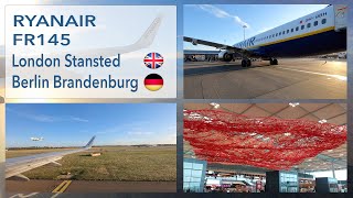 London Stansted STN to Berlin Brandenburg BER with Ryanair [upl. by Ys]