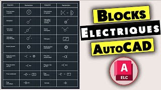 Télécharger des Symboles et Blocs électriques Normalisés pour AutoCAD [upl. by Eendyc]