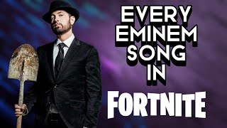 All 11 Eminem Songs In Fortnite 2023 [upl. by Ardied]