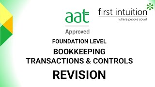 AAT Foundation Level Bookkeeping Transactions amp Controls Revision Class Lecture 2 [upl. by Ayikal329]